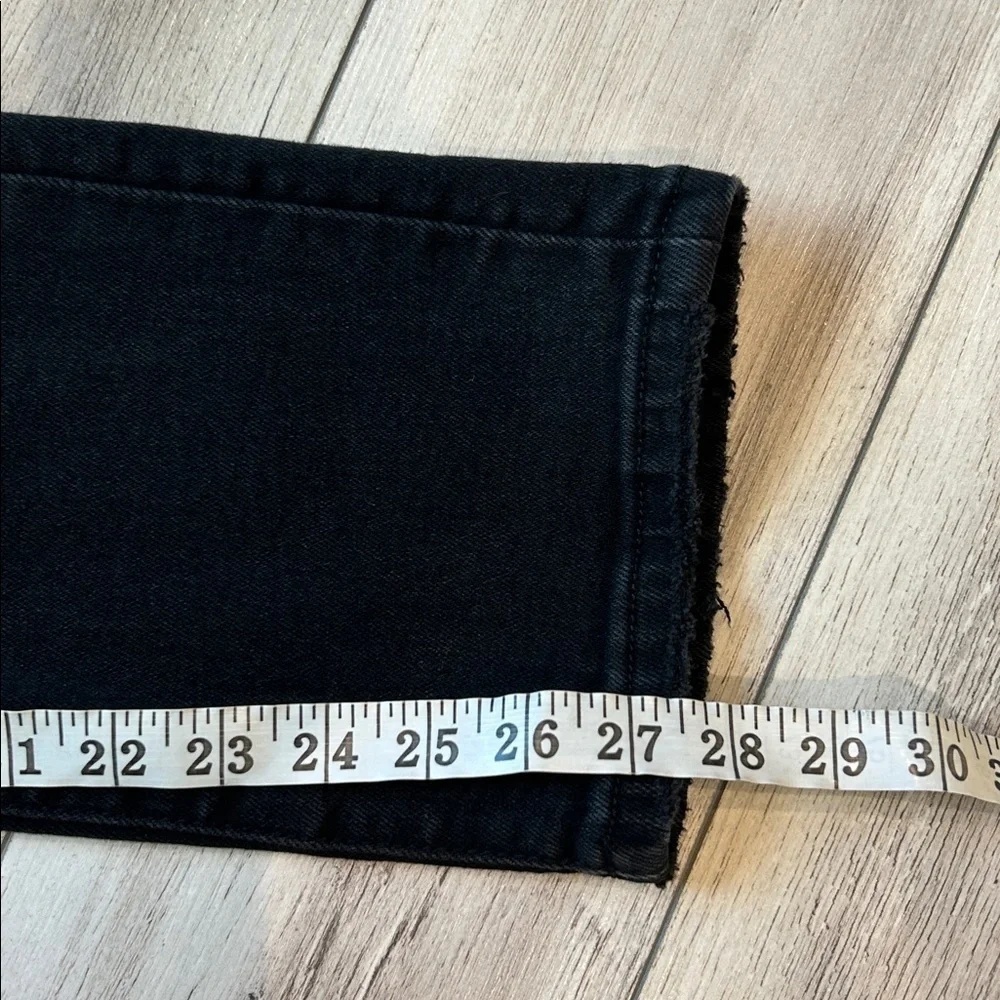Risen Kira High-Rise Slim Straight Jeans in black size 27